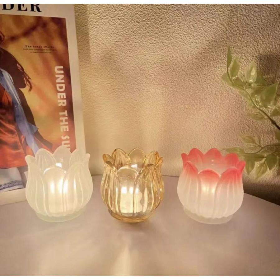 plusnao（プラスナオ） キャンドルスタンド キャンドルホルダー ガラス