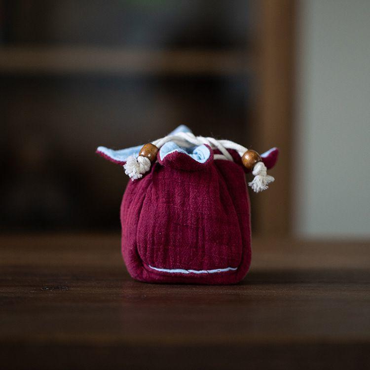 plusnao（プラスナオ） 茶器バッグ 巾着袋 茶道具 茶器収納 茶碗 収納