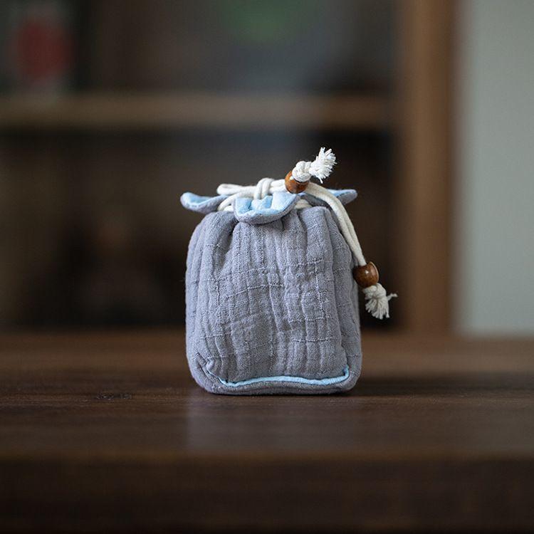plusnao（プラスナオ） 茶器バッグ 巾着袋 茶道具 茶器収納 茶碗 収納
