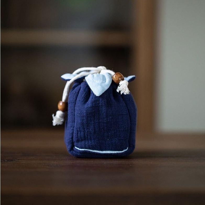 plusnao（プラスナオ） 茶器バッグ 巾着袋 茶道具 茶器収納 茶碗 収納