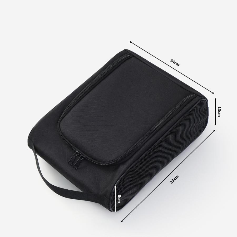 シューズバッグ シューズケース トラベルポーチ 靴入れ 小物収納 防塵 大容量 メッシュ 通気性 手提げ ジム ゴルフ 旅行 | plusnao | 05