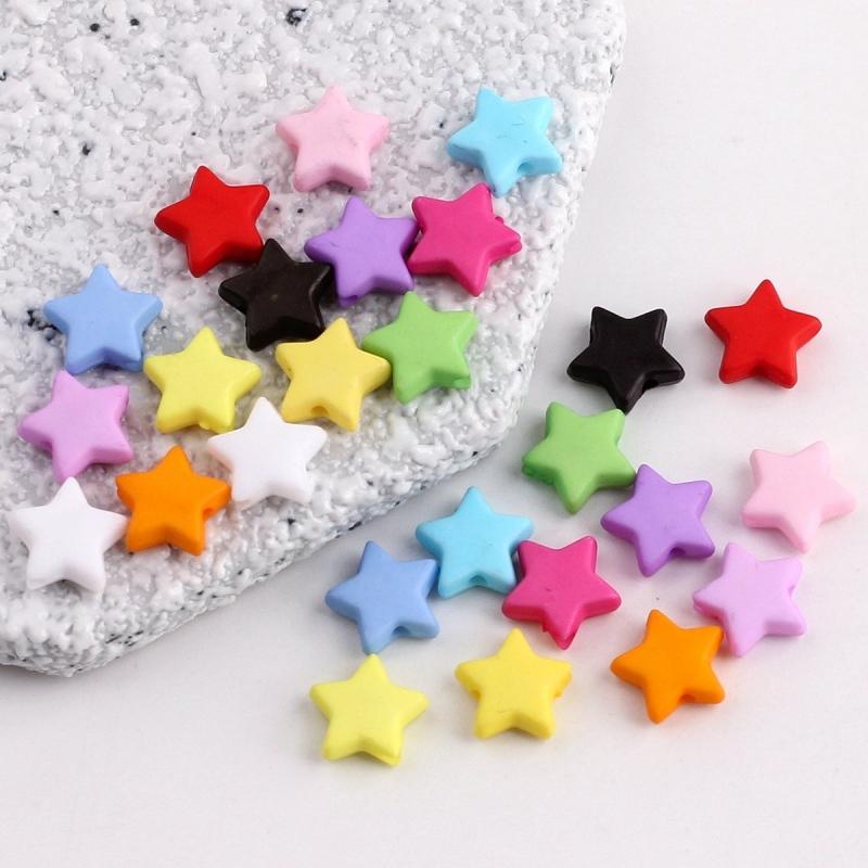 ビーズ 20個セット 星 スター ハンドメイド用品 手芸素材 DIY雑貨 