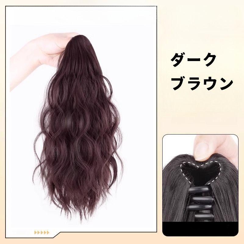 ポイントウィッグ ヘアウィッグ 部分ウィッグ つけ毛 カール風 パーマ