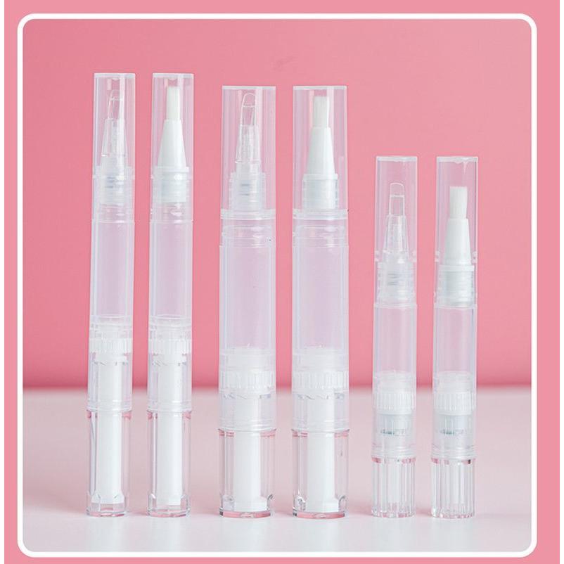 ツイストペン 詰め替え容器 5ml ネイルオイルペン 筆 ブラシ シリコン