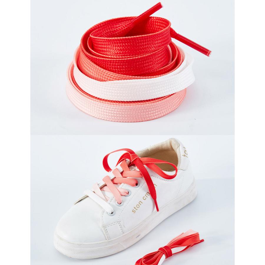 plusnao 靴紐 靴ひも 2本セット 1足分 120cm 平形