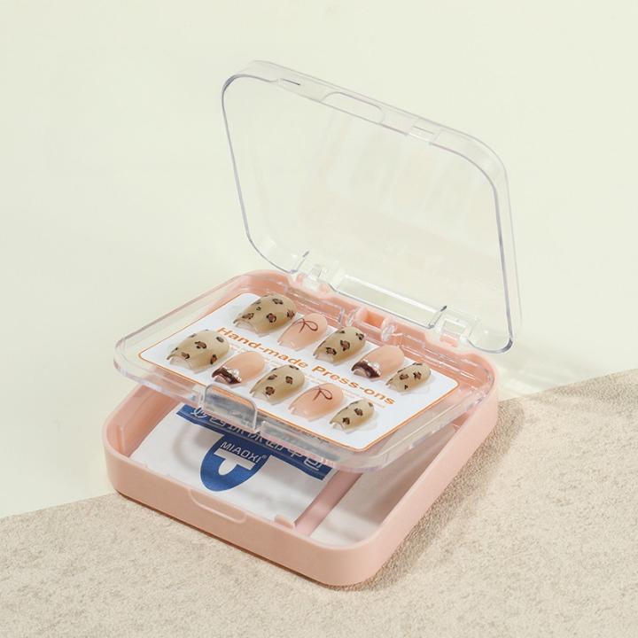 ネイルチップケース 単品 2段 2層 ネイルケース クリアケース ネイル