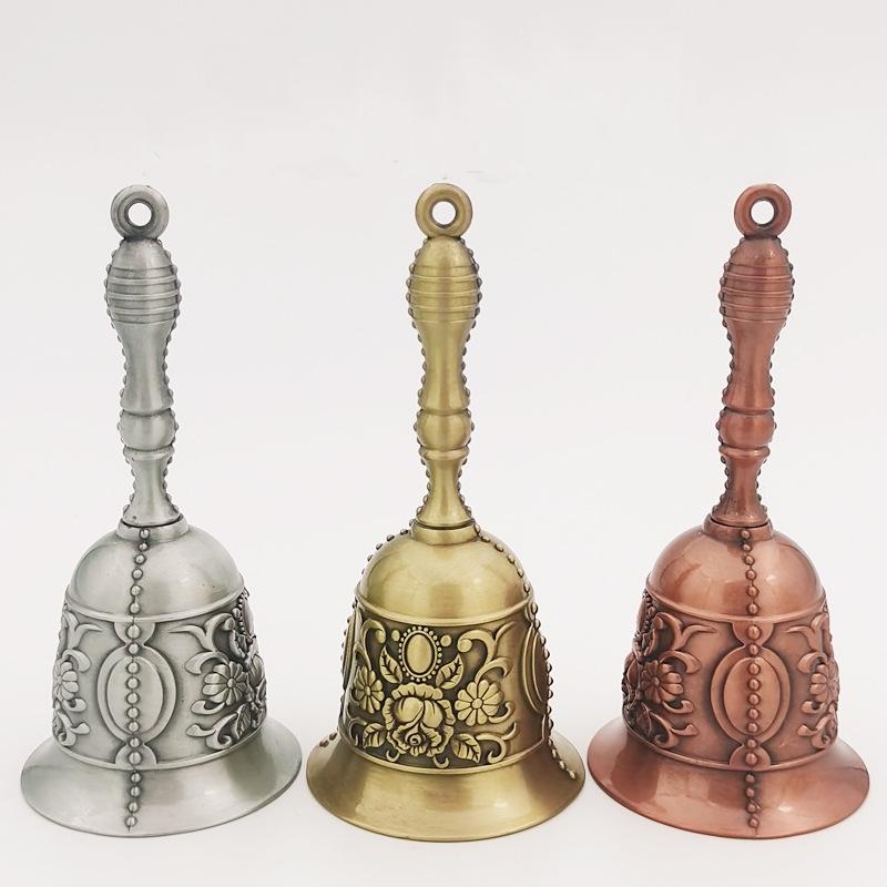 ハンドベル 手振りベル 手振鈴 クリスマスベル コールベル ディナーベル サービスベル ウェディングベル 受付カウンター 呼び鈴 鐘チャイム アンティ | ブランド登録なし | 03