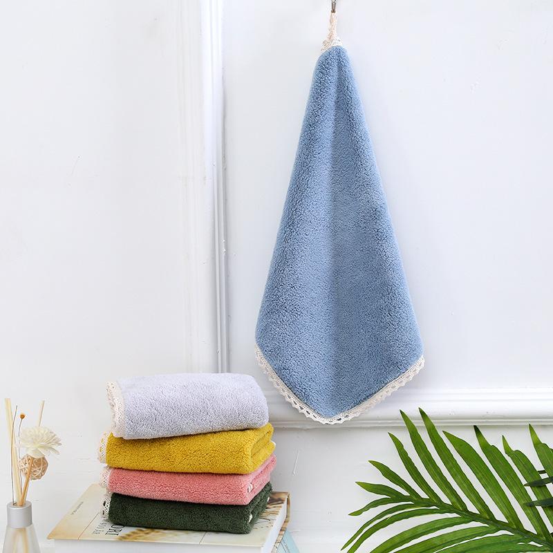 ハンドタオル ループ付きタオル 30x30cm お手拭き フェイスタオル