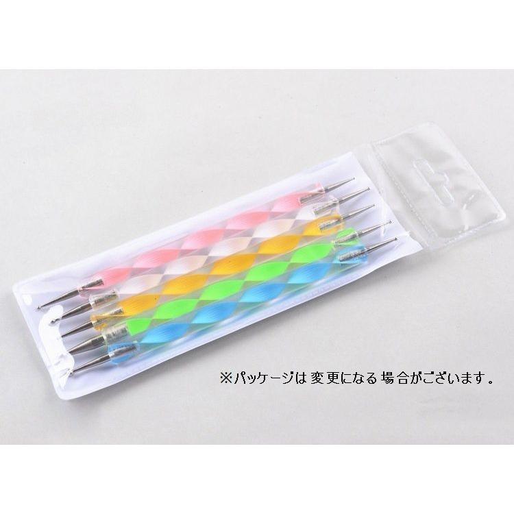 ドットペン 5本セット ネイルアートペン ドットスティック デザイン