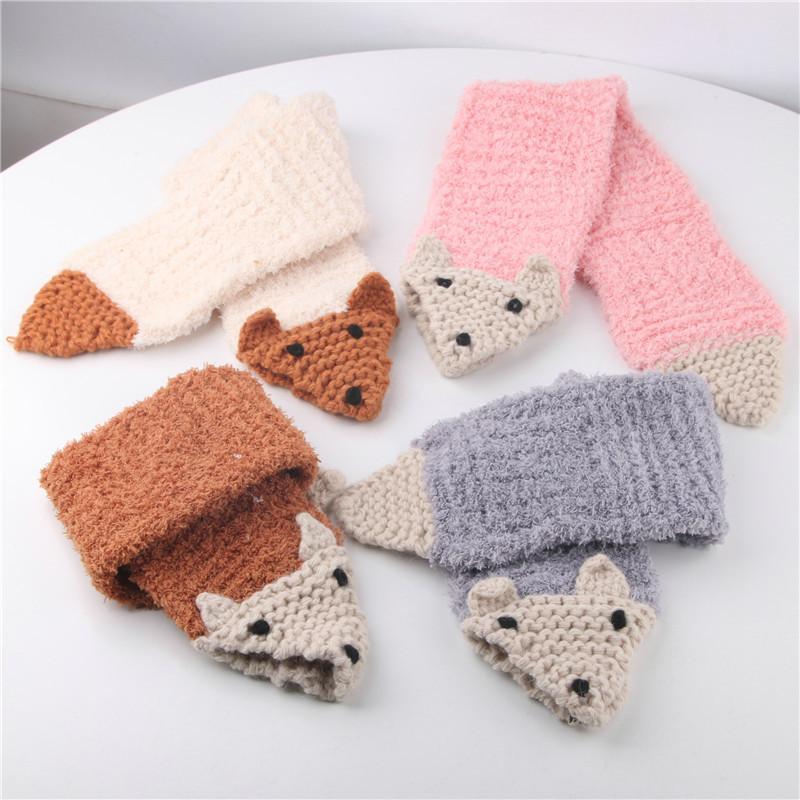 ニット帽子 帽子 子ども ベビー 赤ちゃん キッズ 男の子 女の子 ファッション小物 ベビー帽子 手編み風 3点セット 手袋 マフラー 耳付き ボタン | plusnao | 12