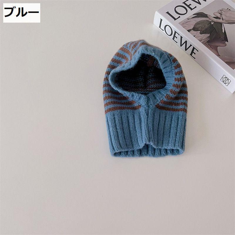plusnao（プラスナオ） ニット帽 マフラー 一体型 キッズ 男の子 