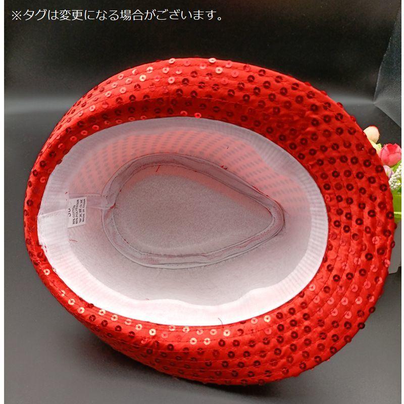 ハット 中折れハット 帽子 キッズ レディース 子供用 大人用 ぼうし キラキラ スパンコール 親子でお揃い ペアルック 中折れ帽 女の子 男の子 ダ | plusnao | 28