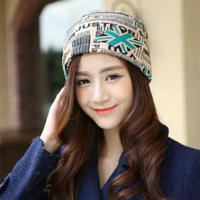 ターバンキャップ ネックウォーマー ヘアバンド 3way 帽子 ビーニー ワッチキャップ レディース 女性 ぼうし アルファベット 国旗 無地 カジュ | ブランド登録なし | 05