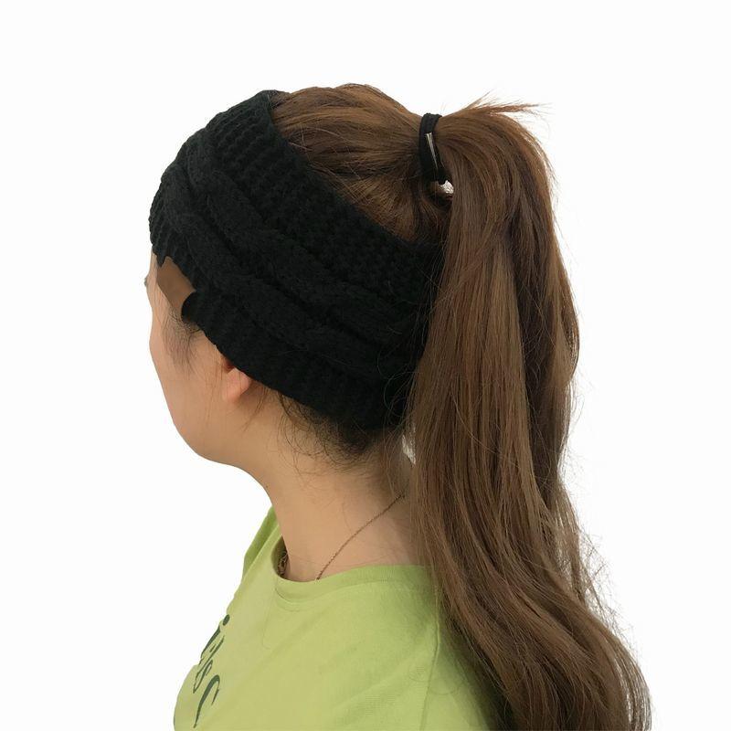 plusnao（プラスナオ） ニットターバン ターバン ヘアバンド 毛糸の