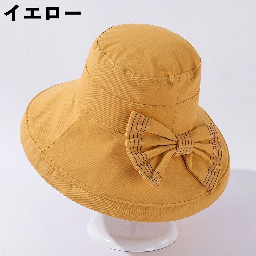 帽子 ハット つば広 リボン レディース 女性 ぼうし あご紐付き 顎紐 無地 単色 シンプル カジュアル 日よけ 日除け 日焼け防止 UV 紫外線対 | plusnao | 12