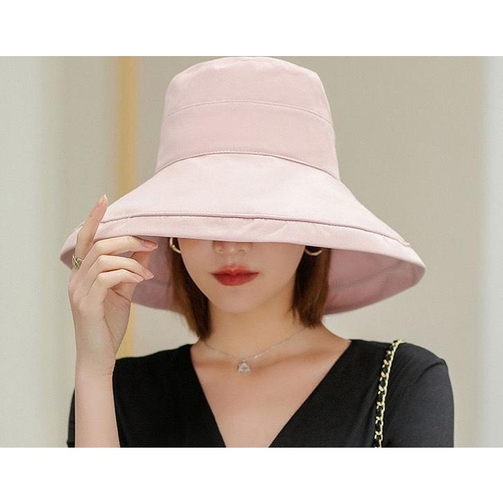 帽子 ハット つば広 リボン レディース 女性 ぼうし あご紐付き 顎紐 無地 単色 シンプル カジュアル 日よけ 日除け 日焼け防止 UV 紫外線対 | plusnao | 04