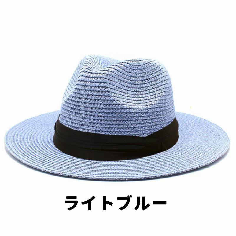 麦わら帽子 中折れ帽 ハット ストローハット メンズ 男性 レディース
