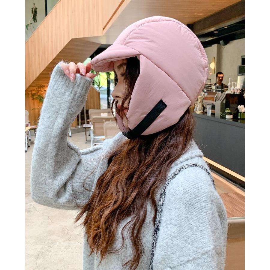 パイロットキャップ フライトキャップ レディース 帽子 耳あて バックル付き 防寒 防風 厚手 暖かい あったか 保温 無地 シンプル おしゃれ かわ | ブランド登録なし | 10