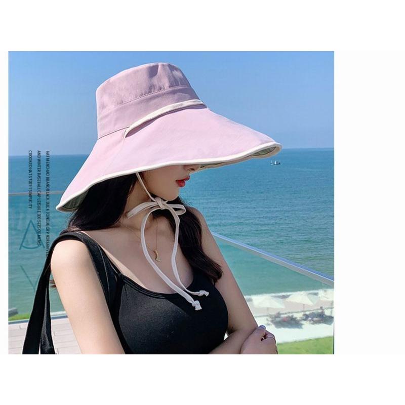 帽子 つば広帽 女優帽 キャペリン ハット レディース ぼうし 紐付き リバーシブル 両面 折りたたみ 飛ばない 日除け 紫外線対策 日焼け予防 UV | ブランド登録なし | 10