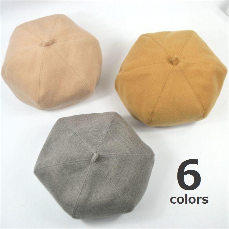 ベレー ベレー帽 レディース 帽子 ぼうし キャップ 6パネル 6枚はぎ ポッチ 無地 シンプル ベーシック カジュアル 漫画家帽 作家帽 プラスナオ Paypayモール店 通販 Paypayモール