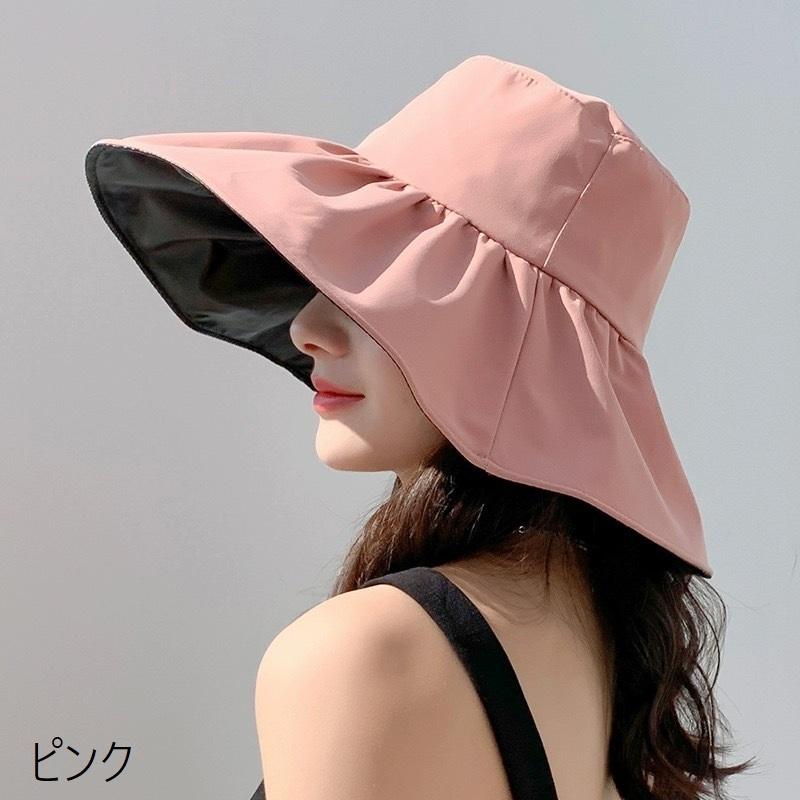 女優帽 帽子 つば広 レディース 女性 ぼうし ハット 紫外線対策 UV対策 日よけ 日焼け防止 あご紐付き やわらかい ソフト 折りたたみ 持ち運び | plusnao | 12