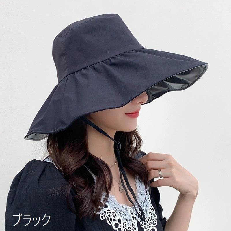 女優帽 帽子 つば広 レディース 女性 ぼうし ハット 紫外線対策 UV対策 日よけ 日焼け防止 あご紐付き やわらかい ソフト 折りたたみ 持ち運び | plusnao | 13
