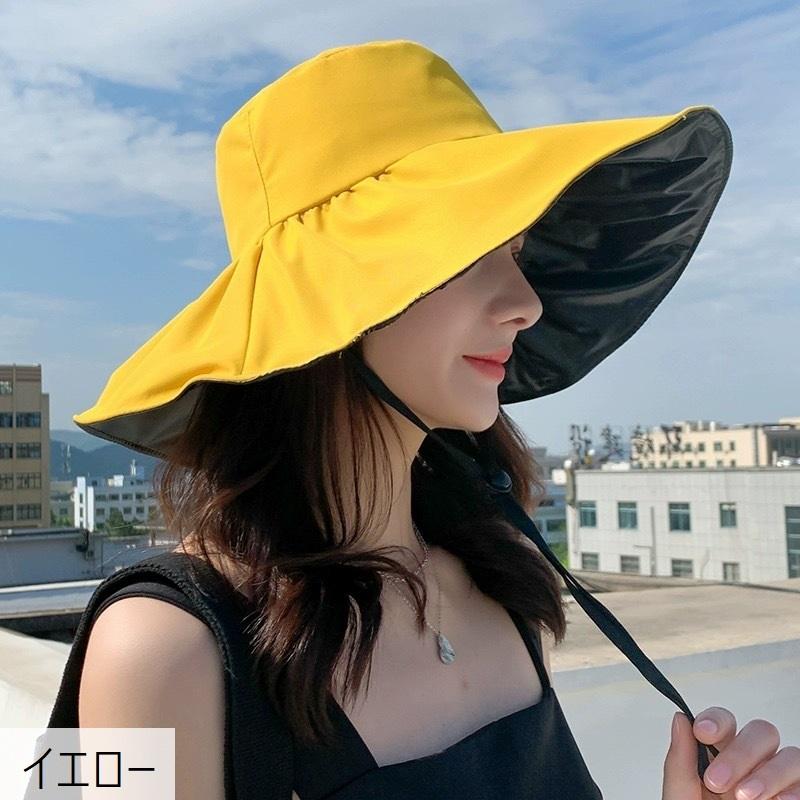 女優帽 帽子 つば広 レディース 女性 ぼうし ハット 紫外線対策 UV対策 日よけ 日焼け防止 あご紐付き やわらかい ソフト 折りたたみ 持ち運び | plusnao | 16