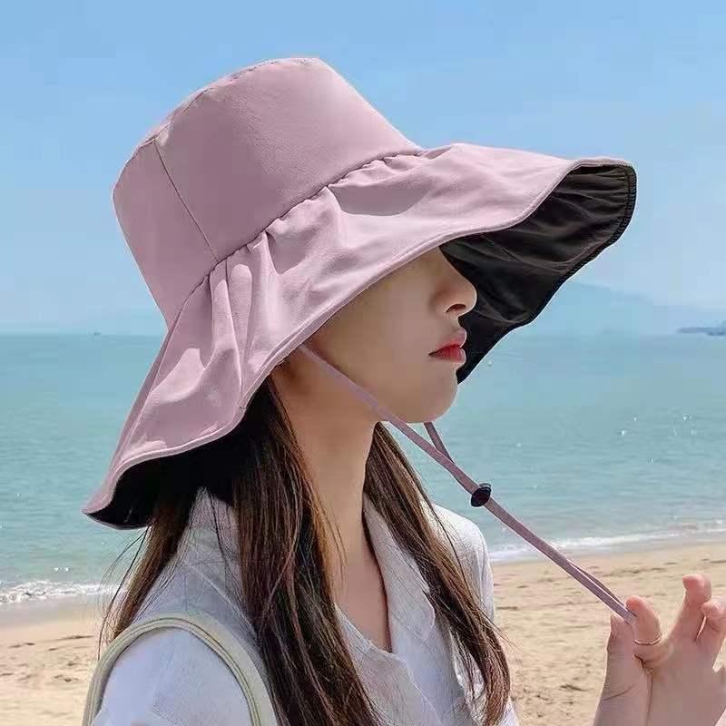 女優帽 帽子 つば広 レディース 女性 ぼうし ハット 紫外線対策 UV対策 日よけ 日焼け防止 あご紐付き やわらかい ソフト 折りたたみ 持ち運び | plusnao | 01