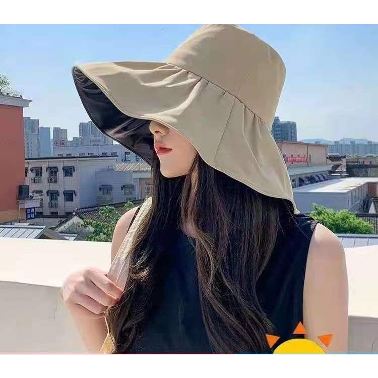 女優帽 帽子 つば広 レディース 女性 ぼうし ハット 紫外線対策 UV対策 日よけ 日焼け防止 あご紐付き やわらかい ソフト 折りたたみ 持ち運び | plusnao | 04