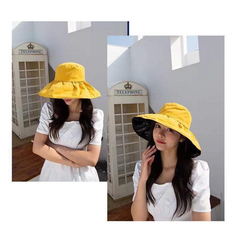 女優帽 帽子 つば広 レディース 女性 ぼうし ハット 紫外線対策 UV対策 日よけ 日焼け防止 あご紐付き やわらかい ソフト 折りたたみ 持ち運び | plusnao | 07