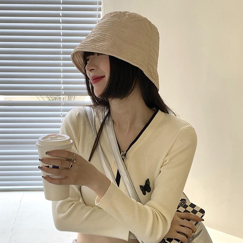 クロッシェ ハット 帽子 レディース 女性 深め バケットハット 目深 日よけ 紫外線対策 日焼け防止 シンプル おしゃれ かわいい | plusnao | 02