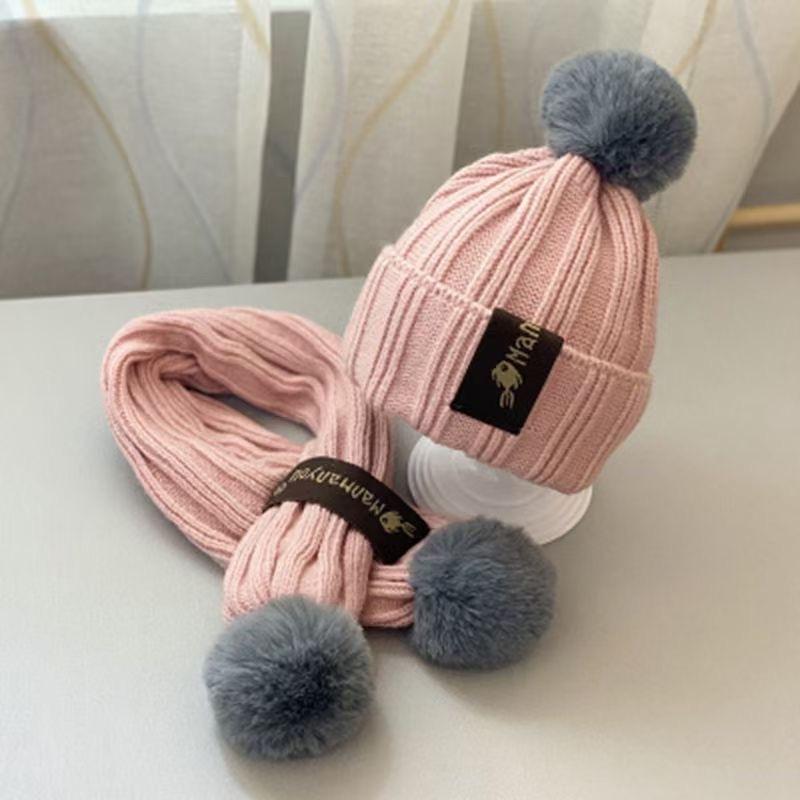 ニット帽 マフラー 2点セット ベビー キッズ 子供用 男の子 女の子 帽子 ニットキャップ 防寒 あったか 暖かい シンプル おしゃれ | plusnao | 08