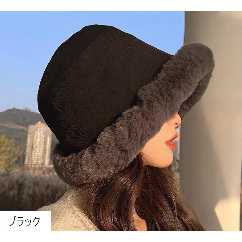 ボアハット レディース 女性 婦人 ファッション小物 帽子 ぼうし ハット ボア 起毛 ふわふわ あったか 暖かい 防寒 ふんわり かわいい おしゃれ | plusnao | 08