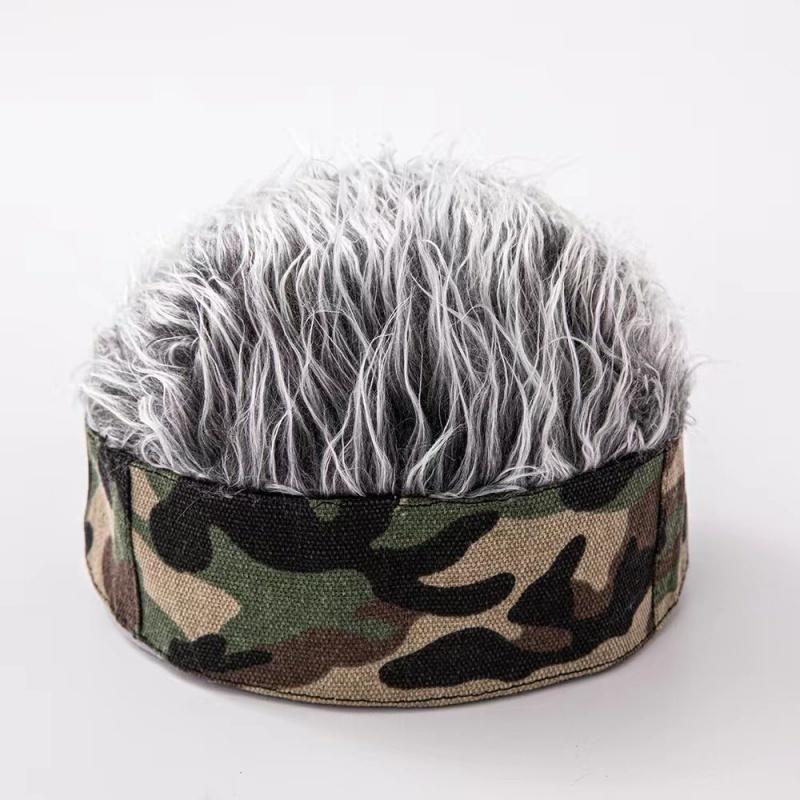 ウィッグ風帽子 メンズ フレアーヘアー ウィッグ 髪の毛 かつら カツラ 帽子 ヘアバンド コスプレ 仮装 衣装 キャップ | plusnao | 05