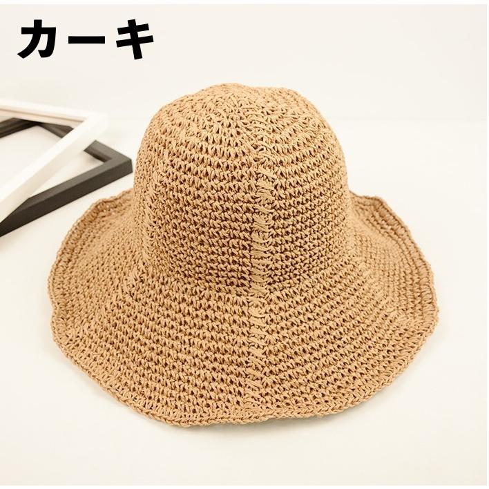 麦わら帽子 ストローハット 帽子 レディース 女性 サンハット