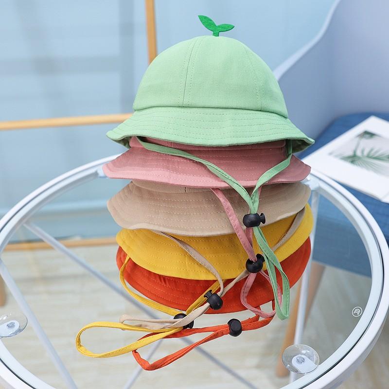 ハット ベビー 帽子 子供用 女の子 男の子 葉っぱ 芽 無地 おしゃれ かわいい お出かけ お散歩 紐付き イエロー ピンク プラスナオ Paypayモール店 通販 Paypayモール