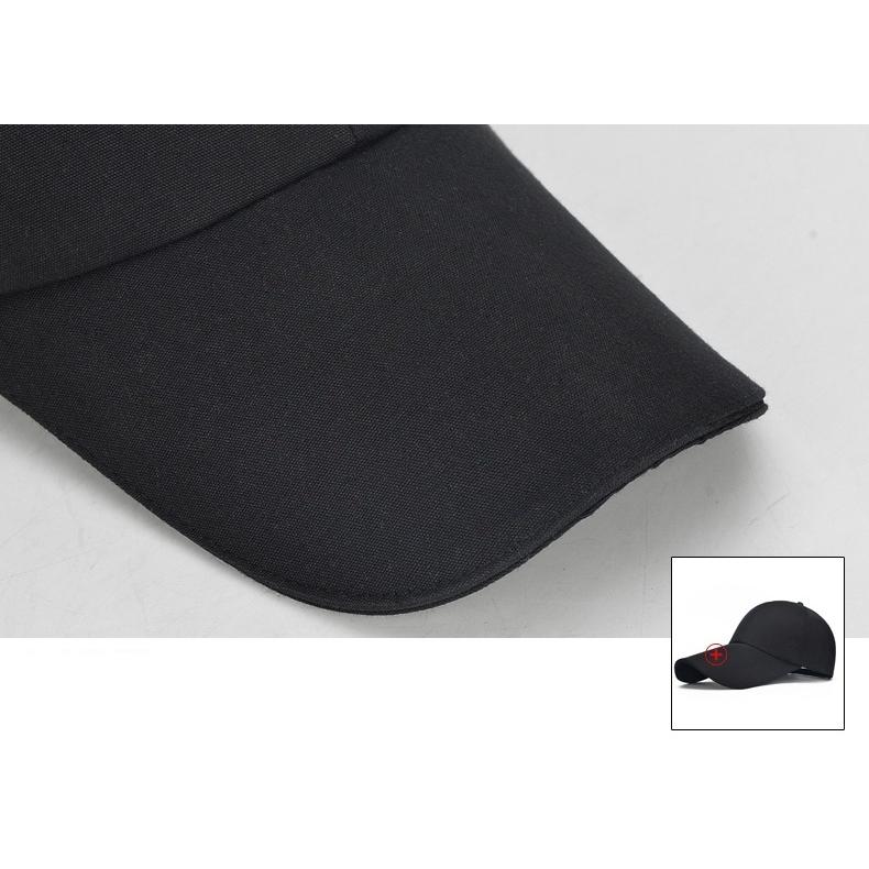 キャップ 野球帽 帽子 メンズ レディース 男女兼用 調節可能 つば長め ツバ長 日よけ 紫外線対策 UV対策 無地 お洒落 スポーツ アウトドア シ | plusnao | 10