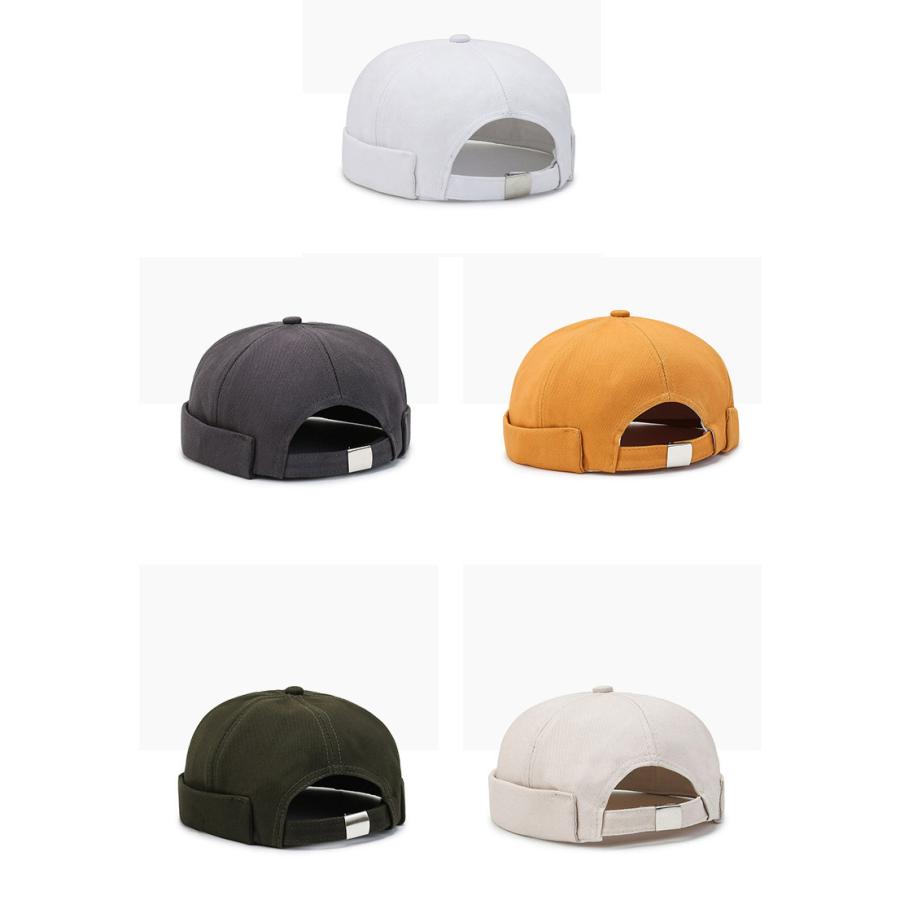 フィッシャーマンキャップ ロールキャップ メンズ レディース ユニセックス 帽子 ぼうし つばなし 無地 単色 シンプル おしゃれ かっこいい お出か | plusnao | 07