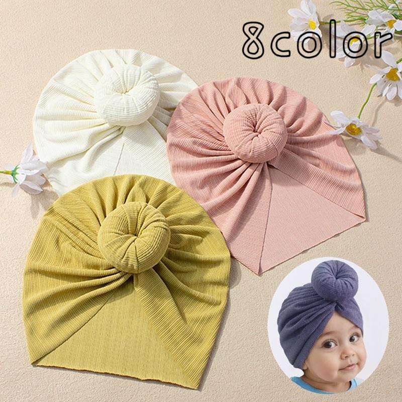 帽子 ターバン キャップ ベビー 赤ちゃん 子ども 男の子 女の子 バンダナ風 お団子風 ニューボーンフォト 記念撮影 かわいい おしゃれ キュート | plusnao