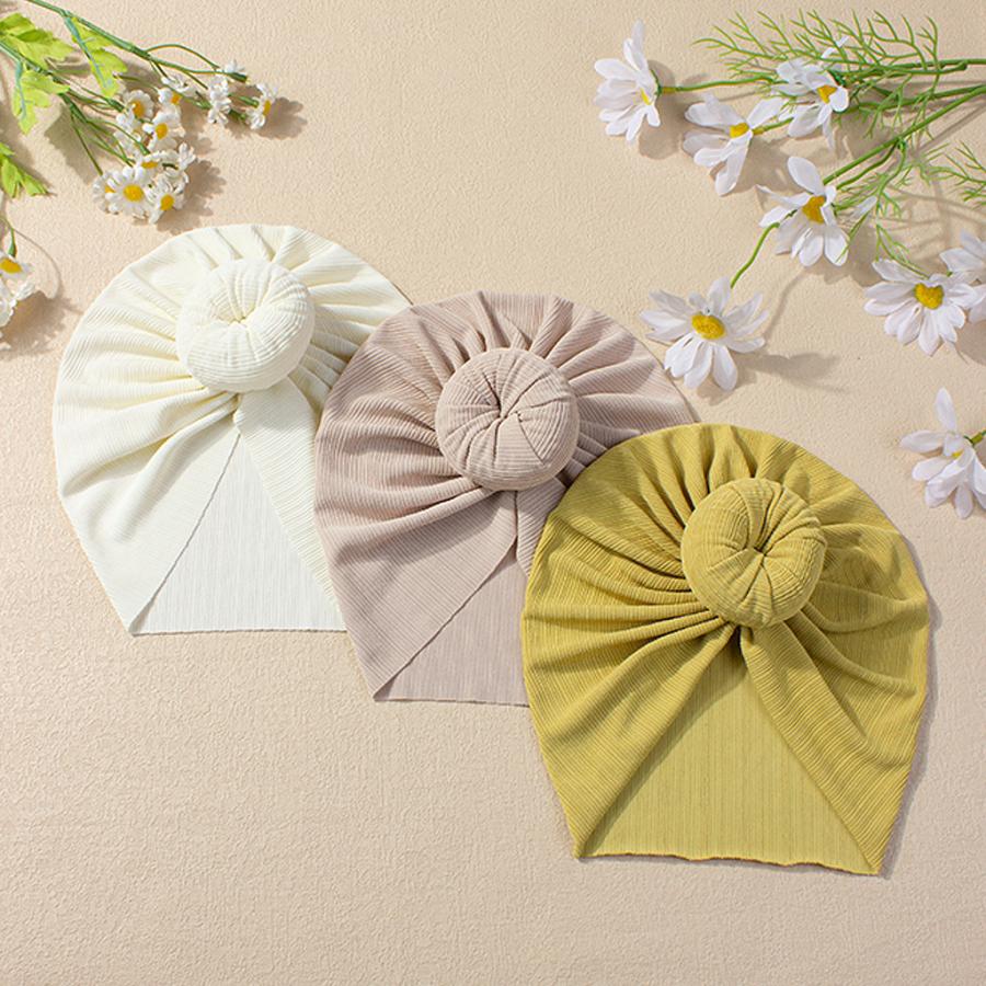 帽子 ターバン キャップ ベビー 赤ちゃん 子ども 男の子 女の子 バンダナ風 お団子風 ニューボーンフォト 記念撮影 かわいい おしゃれ キュート | plusnao | 01