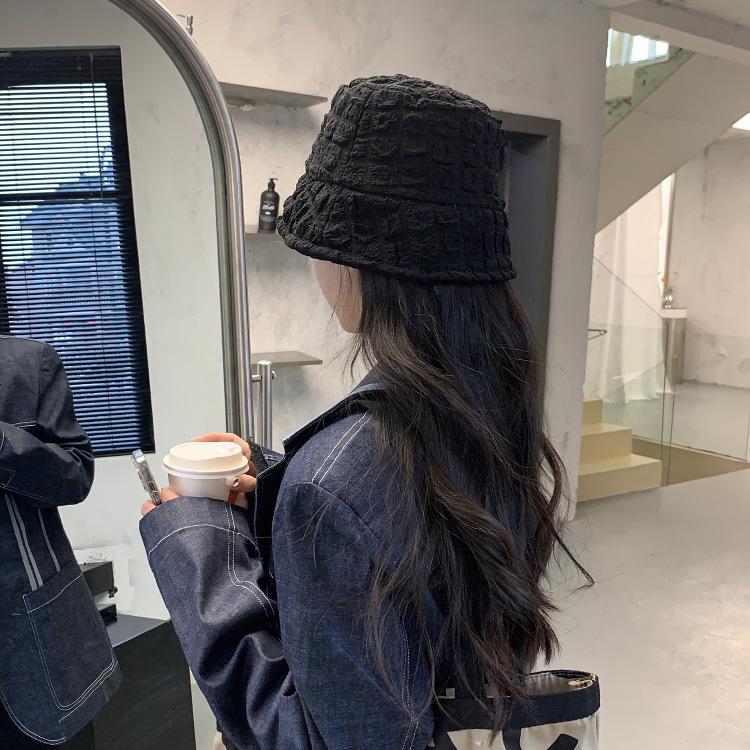 バケットハット 帽子 レディース ぼうし ポコポコ生地 ソリッドカラー 女性用 婦人用 日除け 紫外線対策 UV対策 熱中症対策 カジュアル お出かけ | plusnao | 04