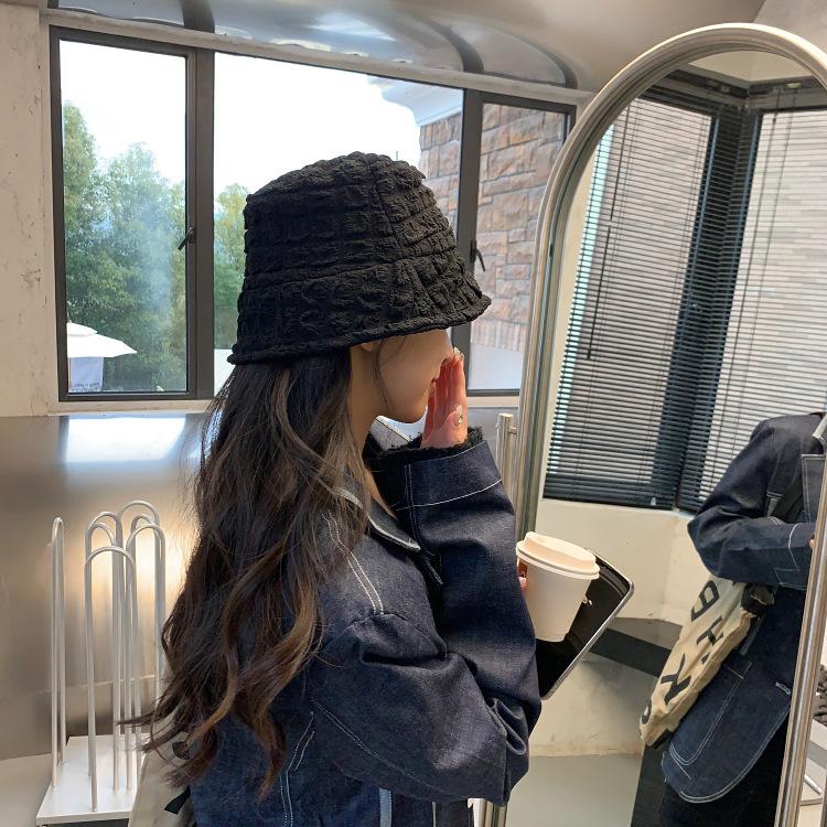 バケットハット 帽子 レディース ぼうし ポコポコ生地 ソリッドカラー 女性用 婦人用 日除け 紫外線対策 UV対策 熱中症対策 カジュアル お出かけ | plusnao | 08