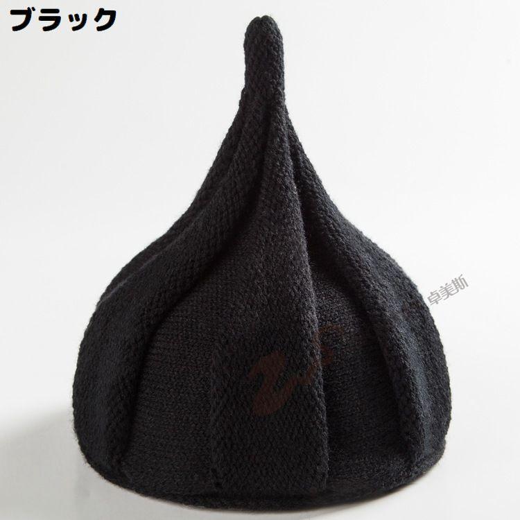 ニット帽 ベビー 赤ちゃん キッズ 女の子 男の子 子供 とんがり帽子 ねじり帽 どんぐり帽子 可愛い 防寒 暖かい 保温 秋冬 | plusnao | 04
