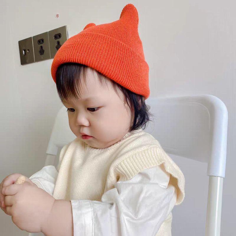 plusnao ニット帽 帽子 くま耳 ベビーキャップ ベビー 赤ちゃん plusnao ニット帽 帽子 くま耳 ベビーキャップ ベビー 赤ちゃん
