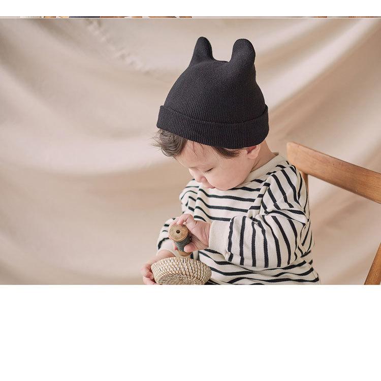 plusnao ニット帽 帽子 くま耳 ベビーキャップ ベビー 赤ちゃん plusnao ニット帽 帽子 くま耳 ベビーキャップ ベビー 赤ちゃん