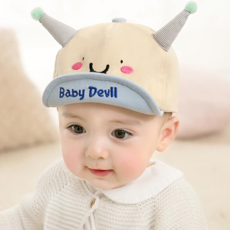 キャップ 帽子 ハット つば付き ベビー 赤ちゃん 男の子 女の子 ロゴ 春 夏 日除け 紫外線 ツノ デビル 可愛い かわいい カジュアル シンプル Hat プラスナオyahoo 店 通販 Yahoo ショッピング
