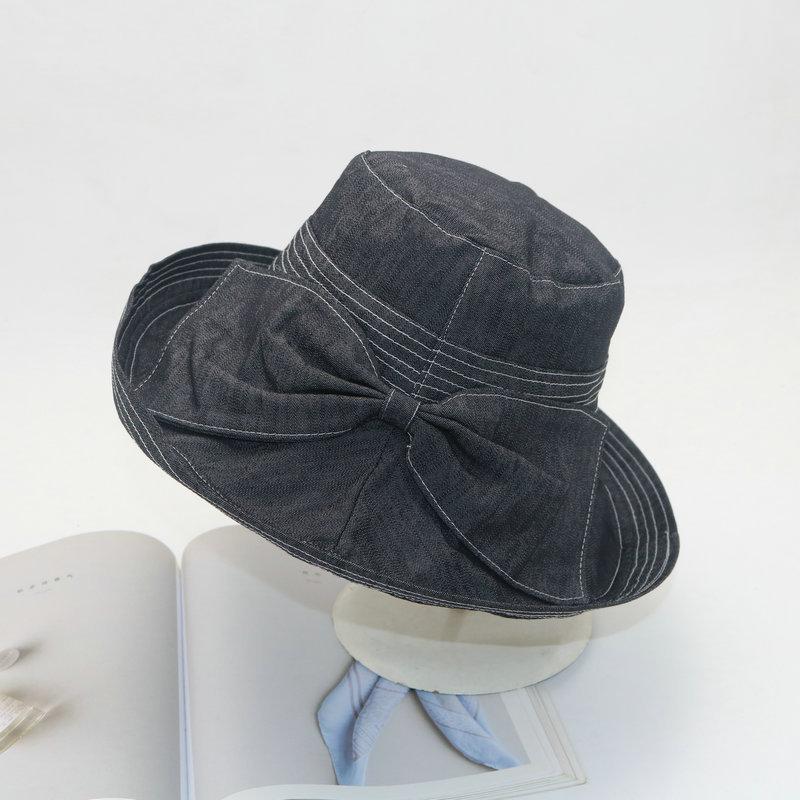 帽子 ハット つば広帽 レディース 女性 婦人 大人 リボン 日よけ UV対策 日焼け防止 シンプル かわいい 上品 お出かけ お散歩 おしゃれ | plusnao | 06