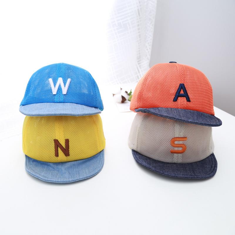 ベビー 帽子 刺繍 女の子 野球帽子 おしゃれ 子供 かわいい カジュアル キッズ 春夏 日よけ 男の子 キャップ メッシュ