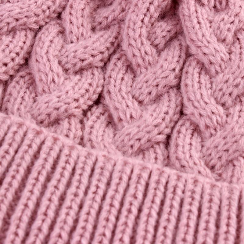 ニット帽 帽子 ベビーキャップ 赤ちゃん 赤ん坊 幼児 子供用 女の子 男の子 アラン模様 フェイクファー ボンボン ふわふわ ファッション小物 おし | plusnao | 10