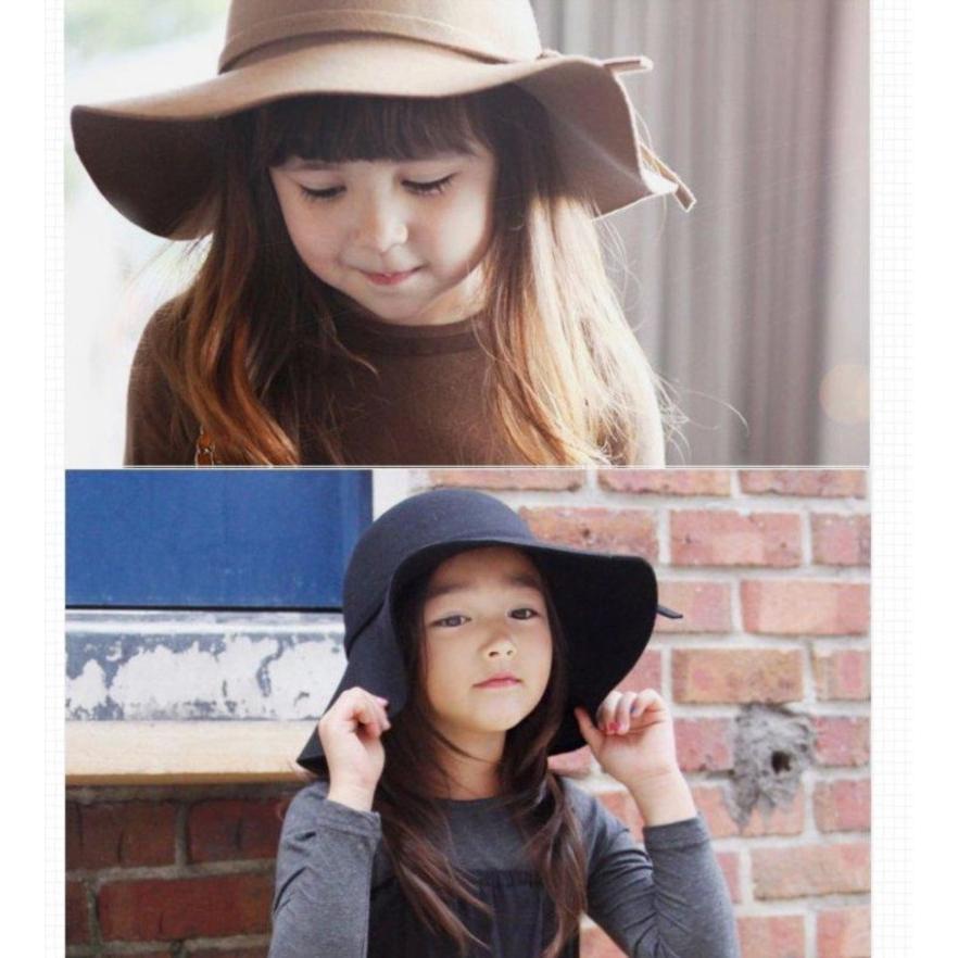 女優帽 ハット 帽子 親子お揃い 親子 お揃い セット レディース キッズ 子供 ファッション小物 かわいい エレガント シンプル 無地 プレーン | plusnao | 11